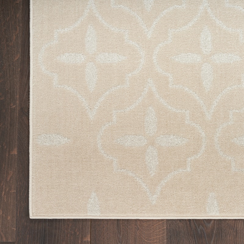 Nourison Essentials Indoor/Outdoor Moroccan Area Rug - 5' x 7' - Ivory/Beige
