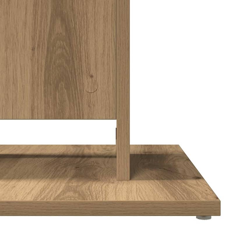 vidaXL Bistro Table Artisan Oak Engineered wood Small Durable - 23.6 x 23.6 x 29.5