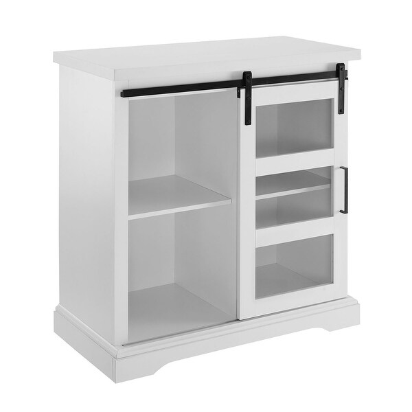 Shop Offex 32" Modern Wood TV Stand with Glass Paned ... Tv stands with doors allow you to enclose your components or media like dvds, cds and movies behind doors.