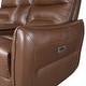 preview thumbnail 5 of 8, Furniture of America Gemono Modern Power Recline Leather Match Loveseat