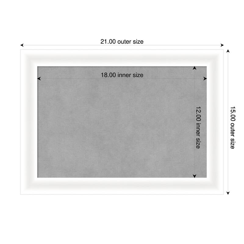 Amanti Art Oliver Black Narrow Framed - 21 x 15 in - Oliver White Narrow