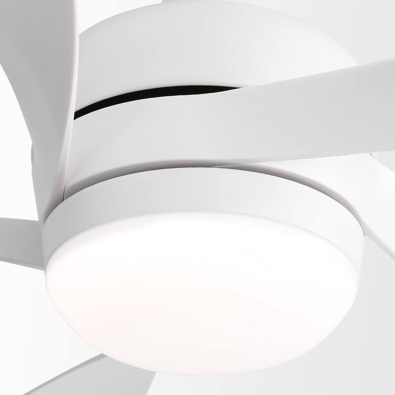 52 Inch Ceiling Fan with Remote & Lights Quiet DC Motor 5 Blade High CFM Modern Fan