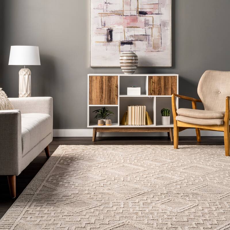Nuloom Cameron High Low Textured Moroccan Area Rug