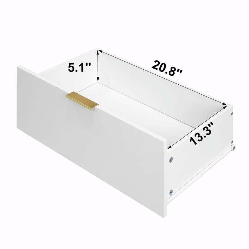 8-Drawer Wooden Dresser for Bedroom, Modern Chest of Drawers