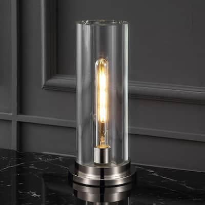 SAFAVIEH Couture Dellanora Tube 14-inch Dimmable Table Lamp (LED Bulb Included) - 6Wx6Dx14H
