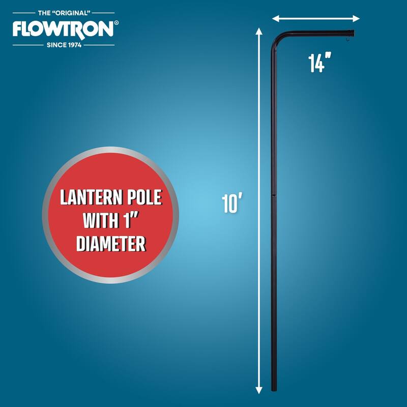 Flowtron SP-200 Security Lantern Pole, Garden Hanging Pole for MK Model Outdoor Bug Zappers