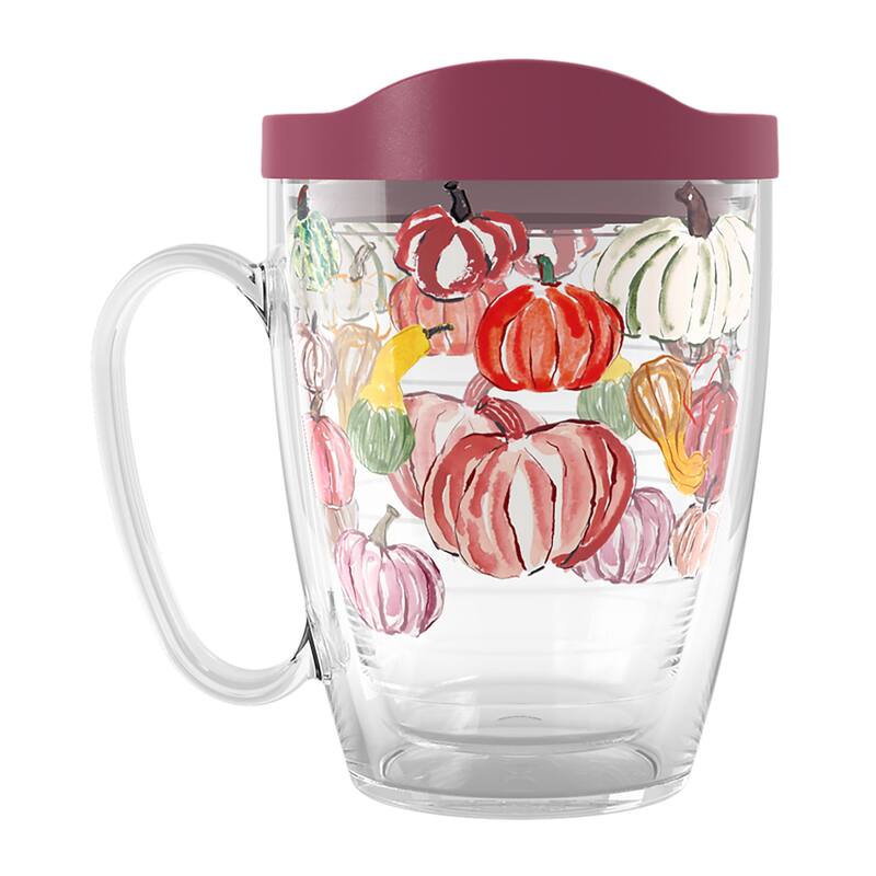 Tervis Sara Berrenson Fall Pumpkin Pattern Made in USA Double Walled Insulated Travel Tumbler, Classic - 16oz Mug - 16oz Mug