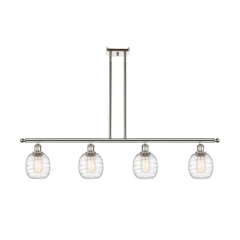 Innovations Lighting 516-4I-10-48 Belfast Linear Belfast 4 Light 48" - Polished Nickel / Deco Swirl