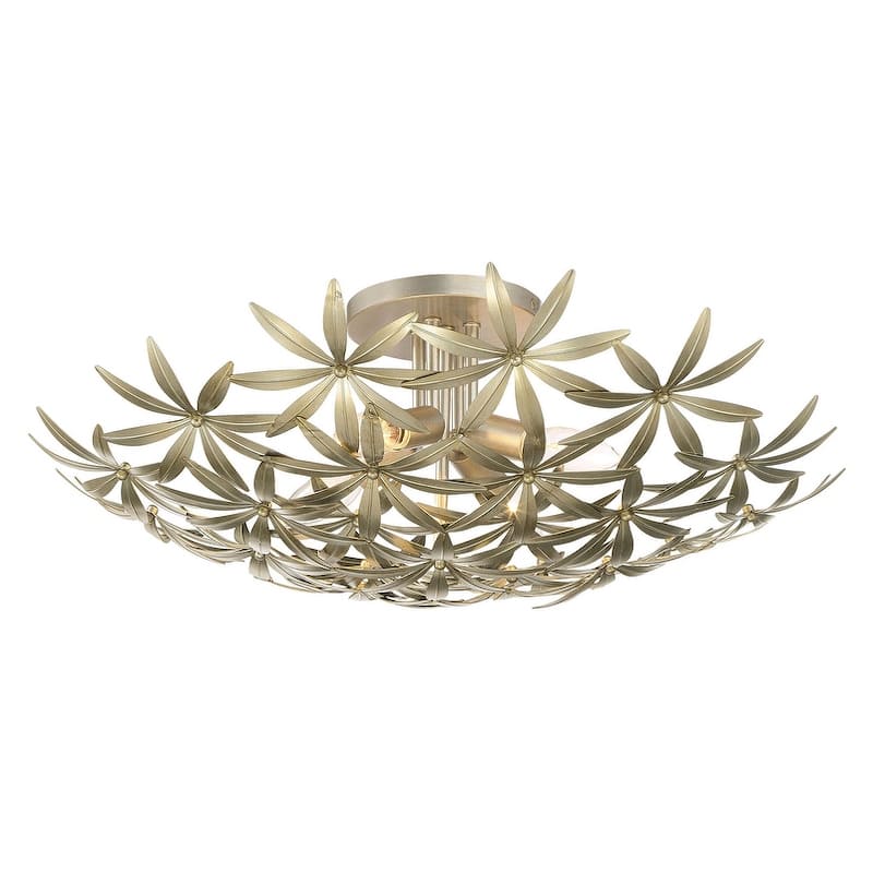 Minka Lavery 2144 Flower Child 4 Light 22" Wide Flush Mount Ceiling - Ambry Gold