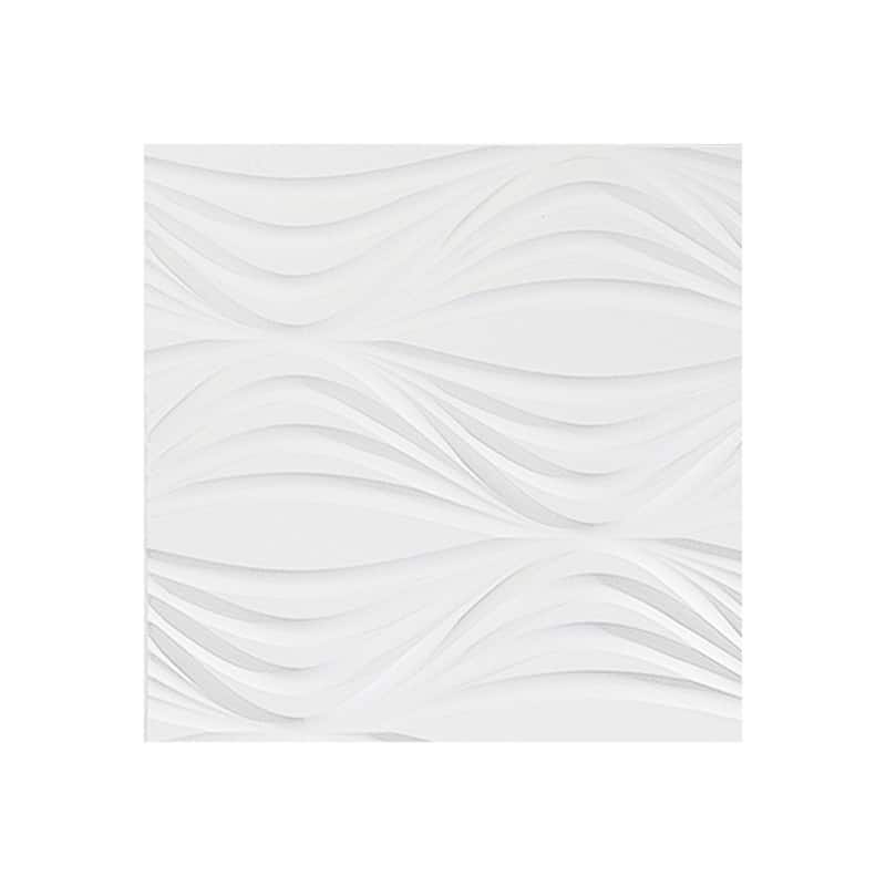 FASÄDE Shallot 4-foot x 8-foot PVC Wall Panel in Matte White - White - Sample