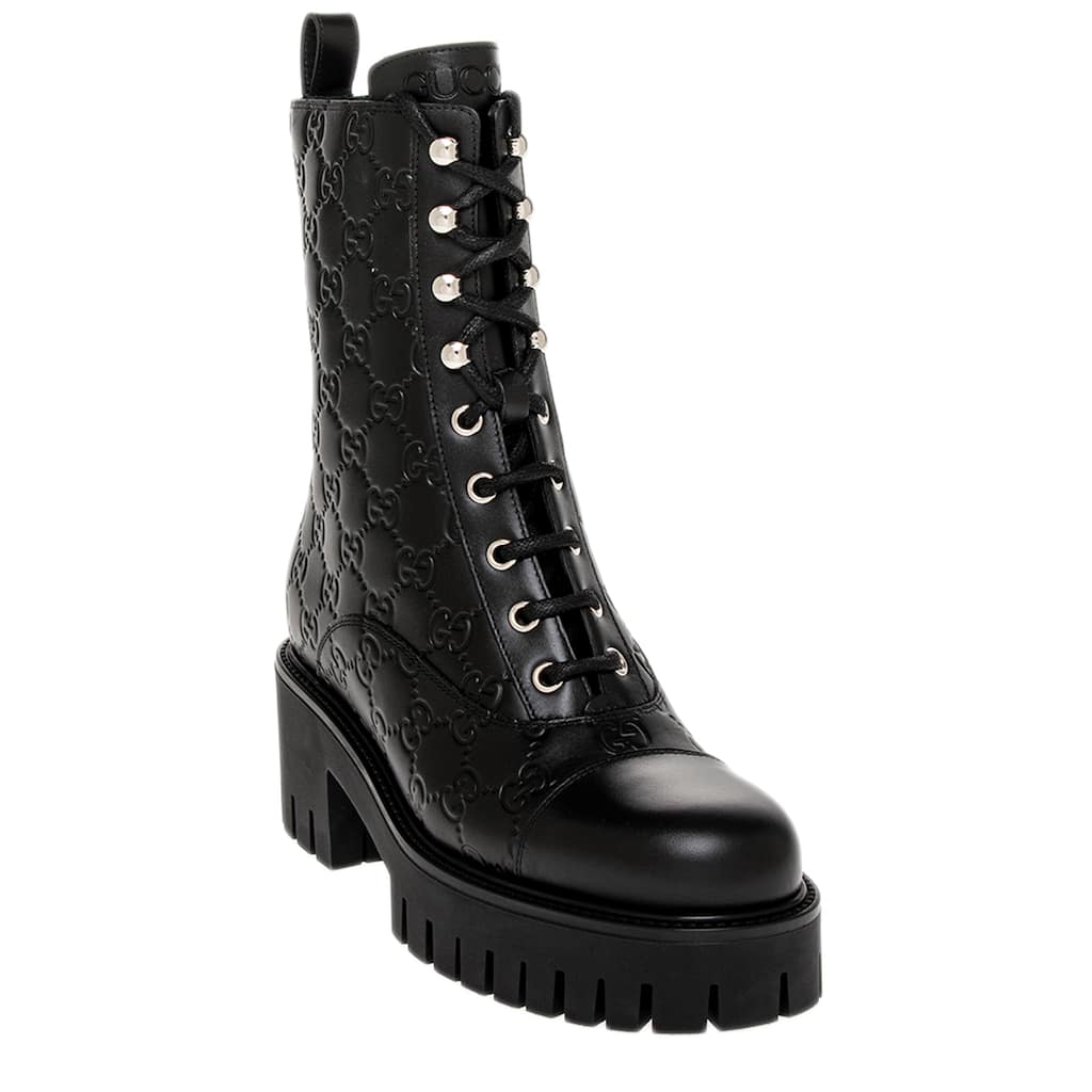 Gucci Lace Up Ankle Boots