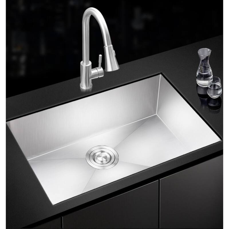 Topcraft Undermount Stainless Steel Single Bowl Kitchen Sink - 32*19