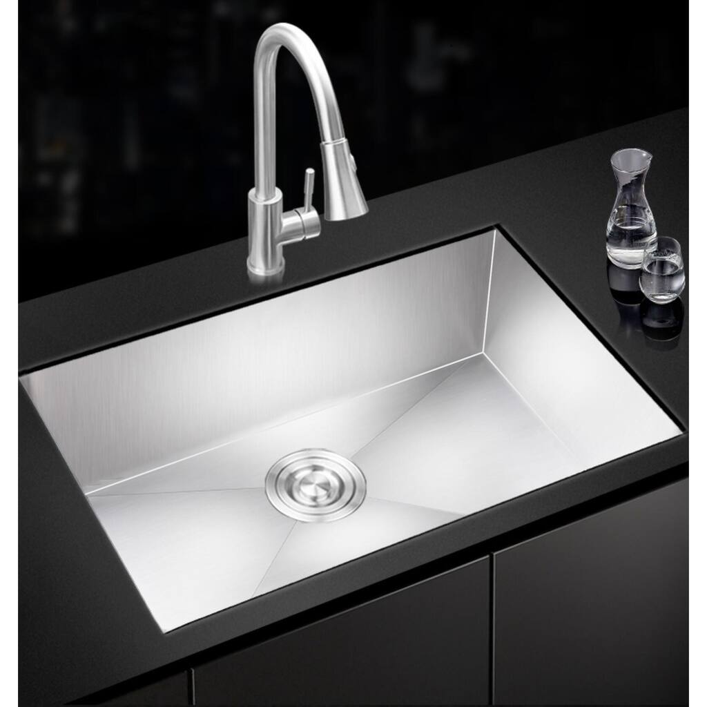 Topcraft Undermount Stainless Steel Single Bowl Kitchen Sink - 32*19
