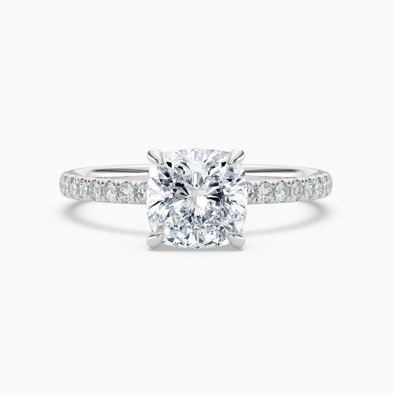 Auriya 14k Gold Lab Grown Cushion Diamond Luxe Hidden Halo Engagement Ring 1.00 to 5.00 ct. tw. (F-G, VS) - 6.5 - 1.75 carats - White
