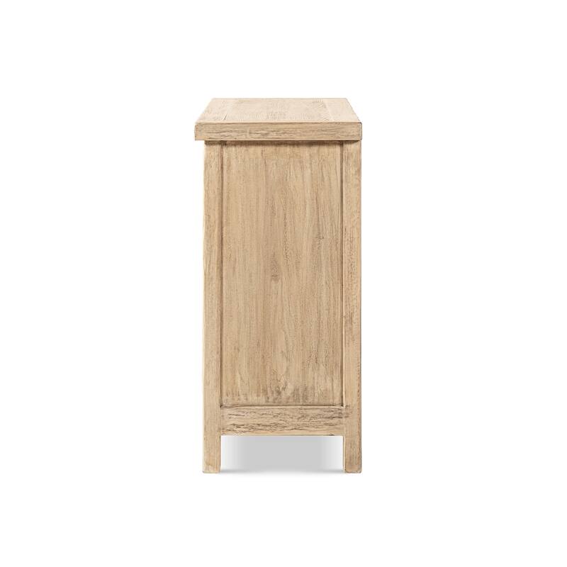 Jennifer Taylor Home Arden 51" Solid Reclaimed Elm Lattice 2-Door Accent Storage Cabinet