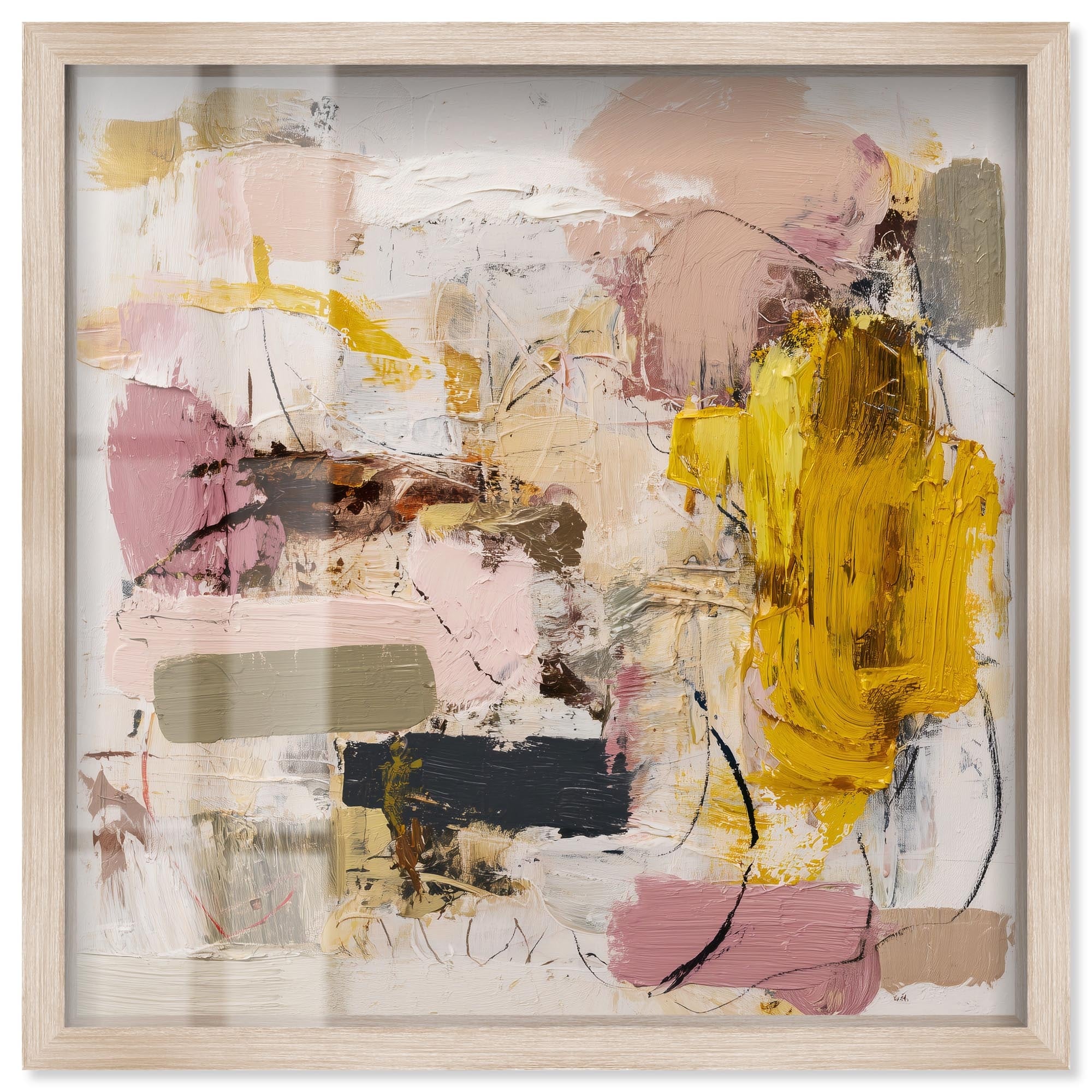 Expressive Canvas II Modern Wall Decor Shadowbox Print by Art Remedy