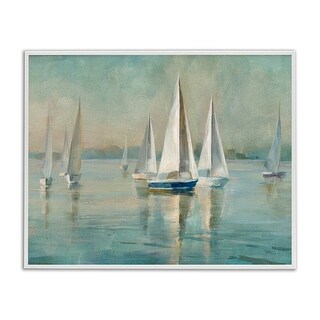 Tableau Encadré – Voiliers Sur Le Lac/ocean – 10x8 Pouces – Déco Marine