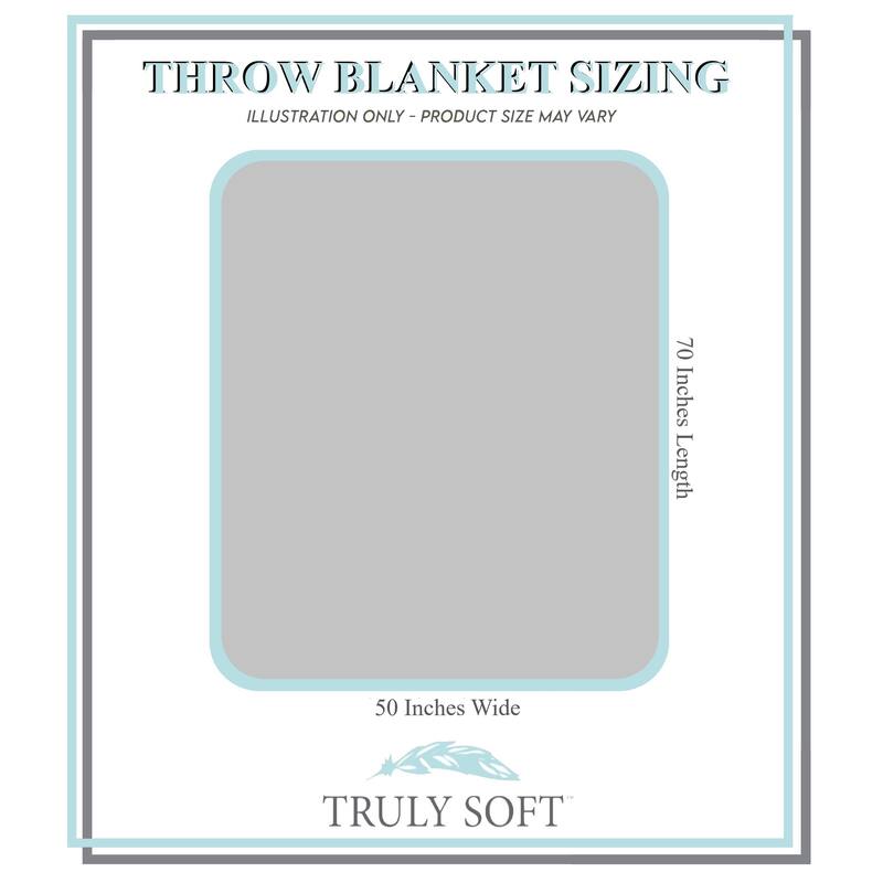 Truly Soft Cozy Checkerboard Reversible 50x70 Throw