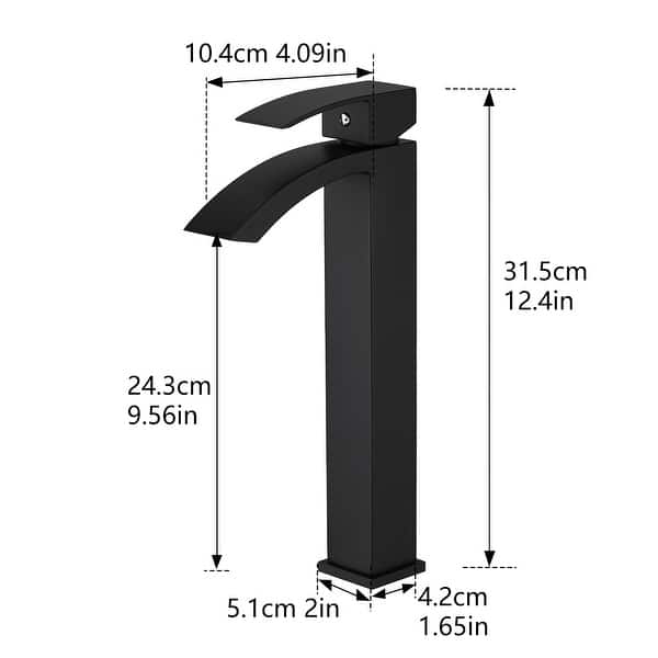dimension image slide 0 of 3, Bathroom Faucet for Bathroom Sink, Single Hole Bathroom Faucet Modern Single Handle Vanity Basin Faucet