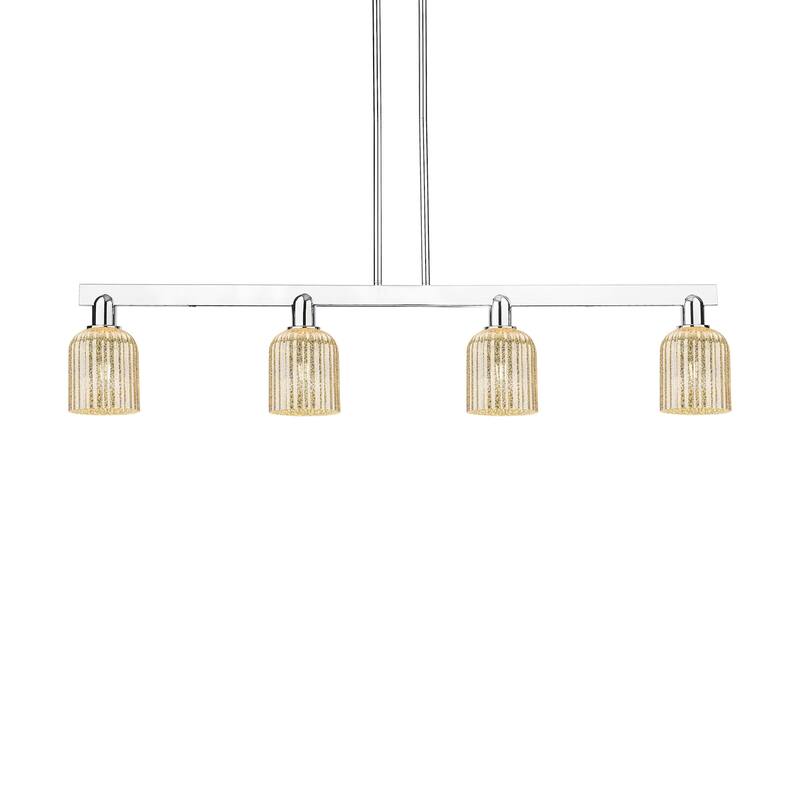 Innovations Lighting 716-4I-10-48 Bridal Veil Linear Bridal Veil 4 - Polished Chrome / Mercury