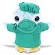 preview thumbnail 1 of 4, DolliBu Blue Penguin Doctor Plush with Cute Scrub Uniform & Cap Outfit - 6 inches