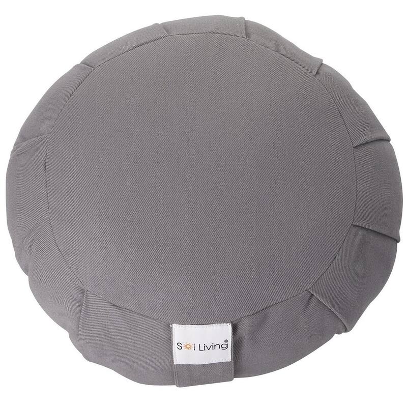Sol Living Round Cotton Zafu Cushion Yoga Accessory