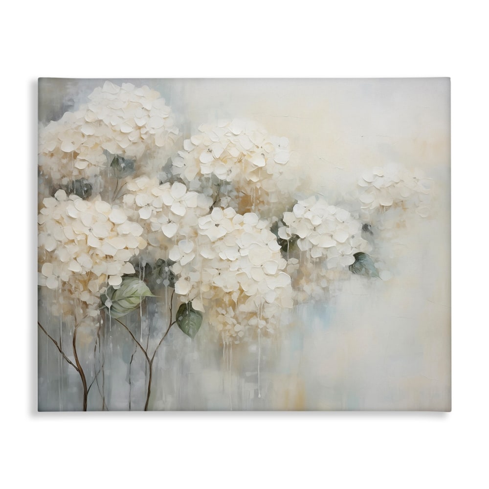 Stupell Subtle Fading White Hydrangeas Canvas Wall Art Design By Arlington Prints