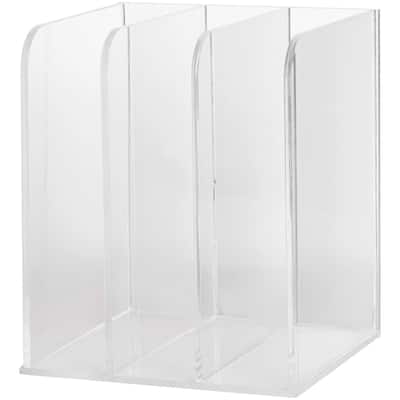 Flash Furniture GS-TS007-MS Brody 7-1/4" Tall Clear File and Notebook
