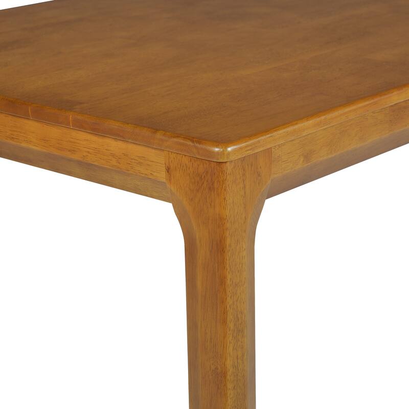 Christopher Knight Home - Modern 7-Piece Wooden Dining Table Set with Fabric Upholstered Windsor Dining Chairs