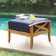 Option Natural Teak/Navy Cushion