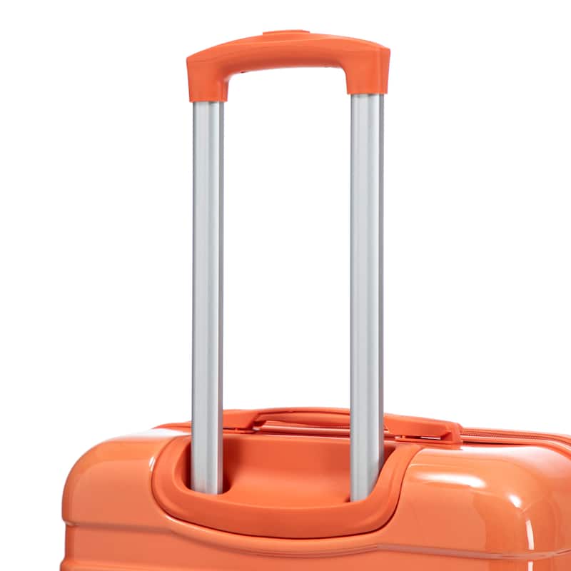 3-Piece, Modern Luggage Sets, Gradient Luggage with Combination Lock and 4 Swivel Wheels, for Boarding Travel, Blue+Red