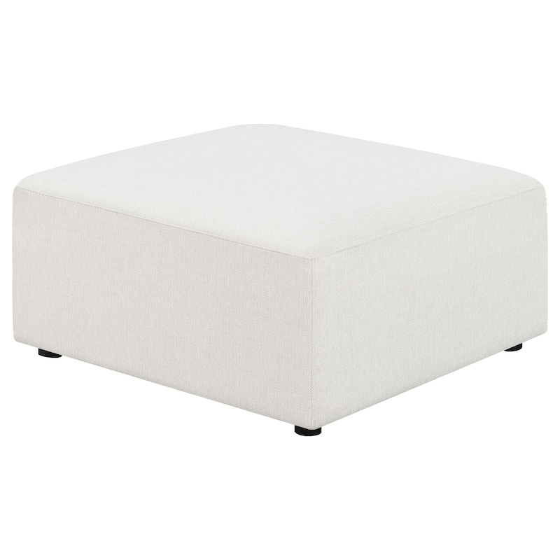 Freddie Square Upholstered Ottoman Pearl - Pearl - Large