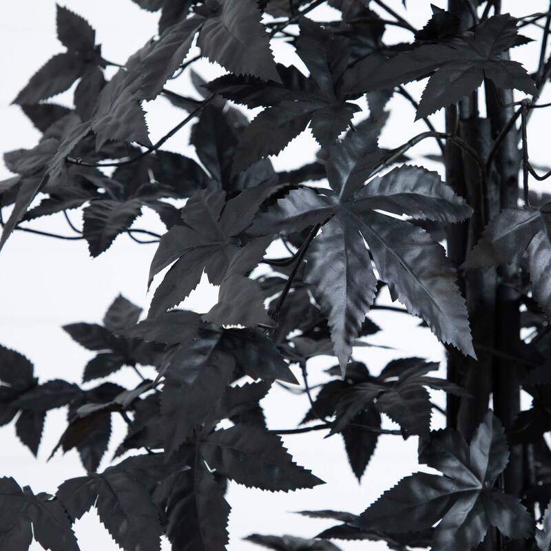 5-ft Artificial Halloween Black Maple Tree with Natural Trunk