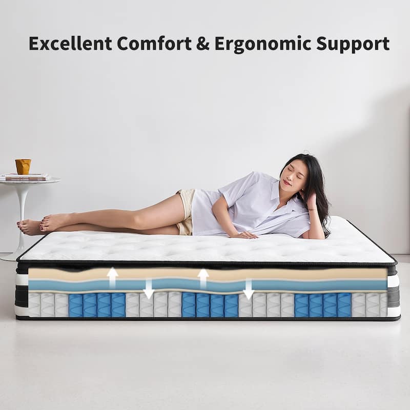 Memory Foam Mattress Breathable Oeko-Tex Pocket Spring Mattress