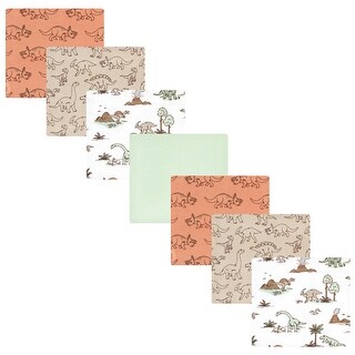 Hudson Baby Cotton Flannel Receiving Blankets Bundle, Dinosaur Adventures, One Size - Dinosaur Adventures - One Size