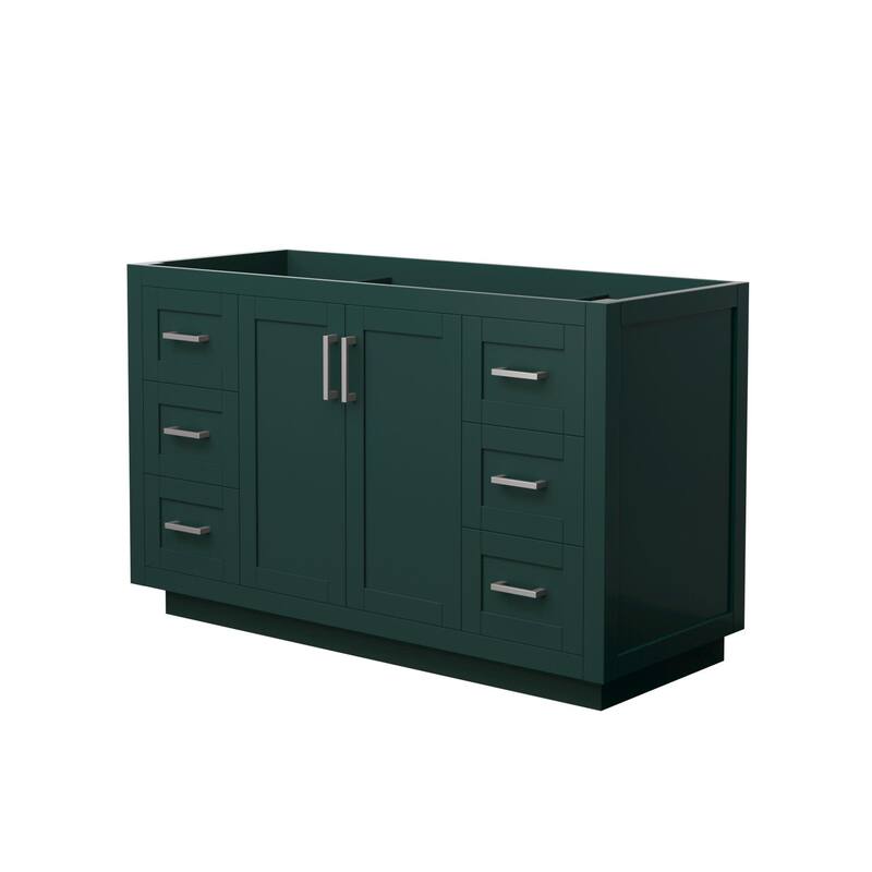 Wyndham Collection WCF2929-54S-CX-MXX Miranda 54" Single Free Standing - Green / Brushed Nickel Hardware