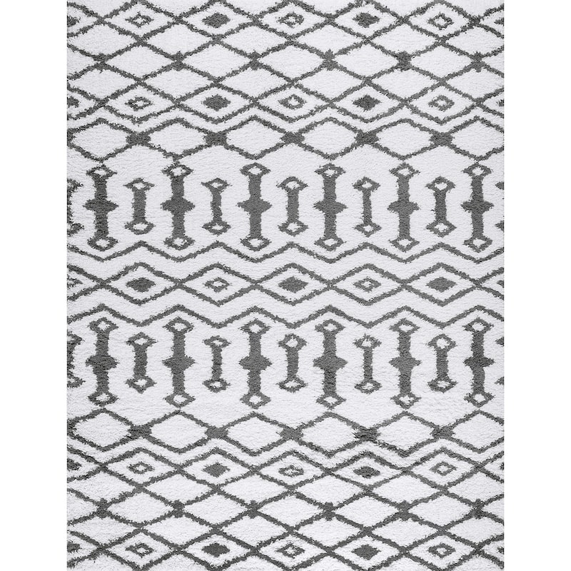 Joy Shag Mediterranean Geometric Indoor Area Rug