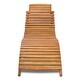vidaXL Sun Lounger Solid Acacia Wood - 74.8" x 23.6" x 20.1" - Thumbnail 1