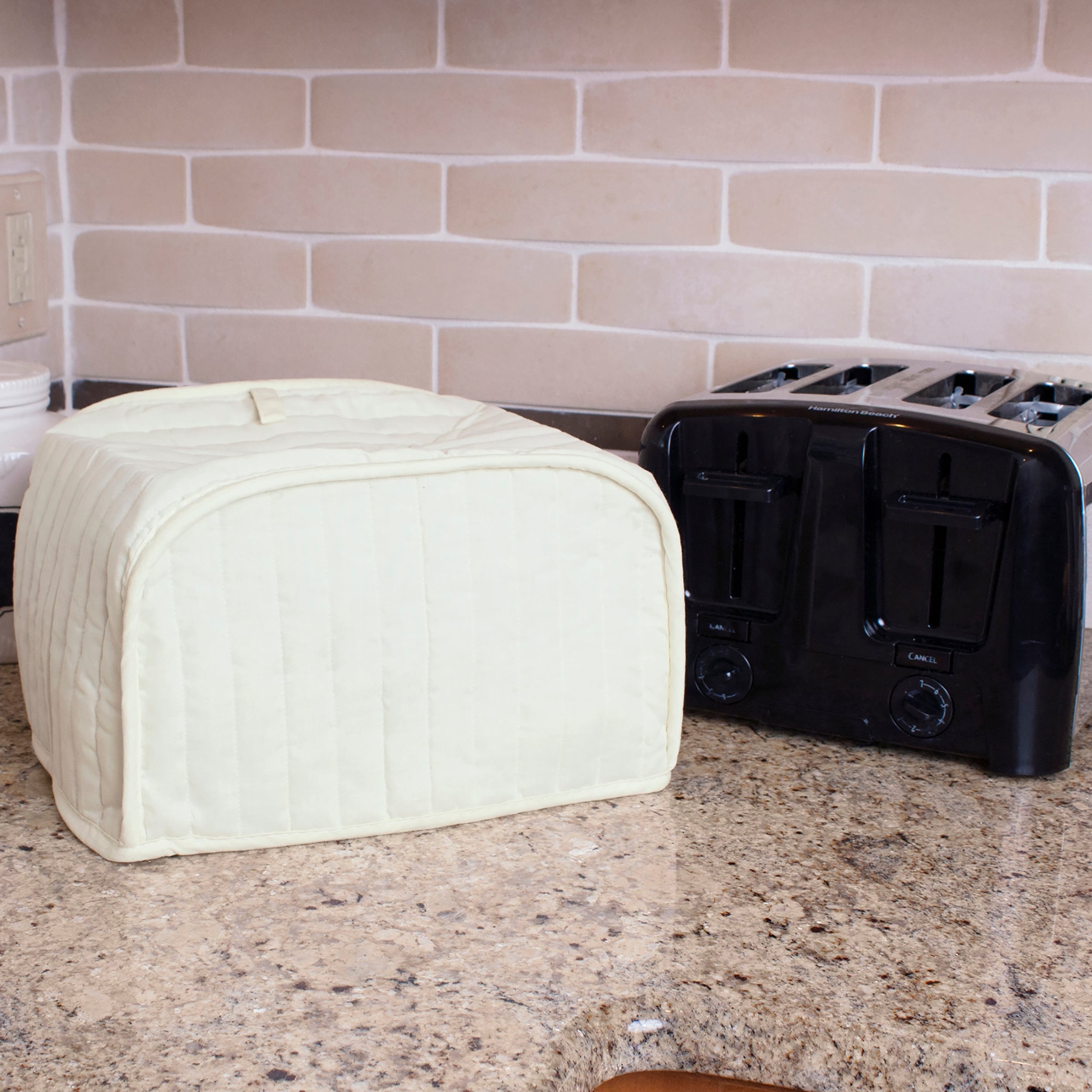 Toaster Covers Slice Wide Slot Toaster Cover With Base Divider