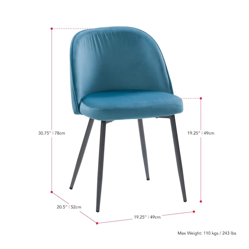 Ayla Velvet Upholstered Dining Chair