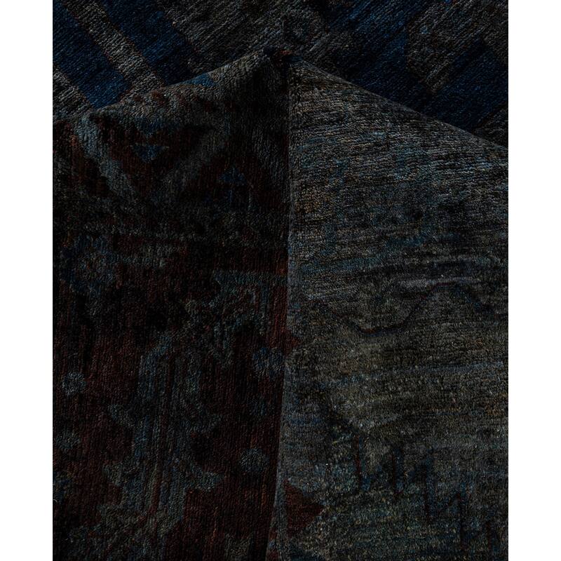 Overdyed One-of-a-Kind Hand-Knotted Area Rug - Gray - 11' 9" x 16' 10"