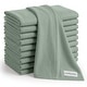 preview thumbnail 74 of 73, Baby Burp Cloths Set, Large 6-Layer, 100% Cotton Comfy Cubs Fern 10P