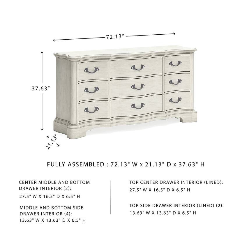 Signature Design by Ashley Arlendyne Antique White Dresser