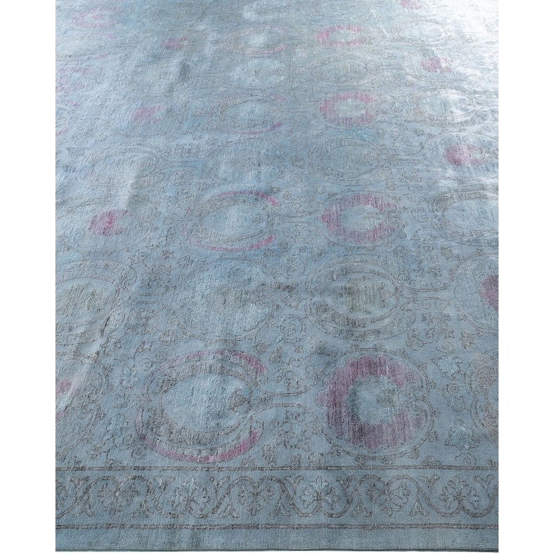 Vibrance One-of-a-Kind Hand-Knotted Area Rug - Gray, 11' 10" x 17' 6" - 11' 10" x 17' 6"