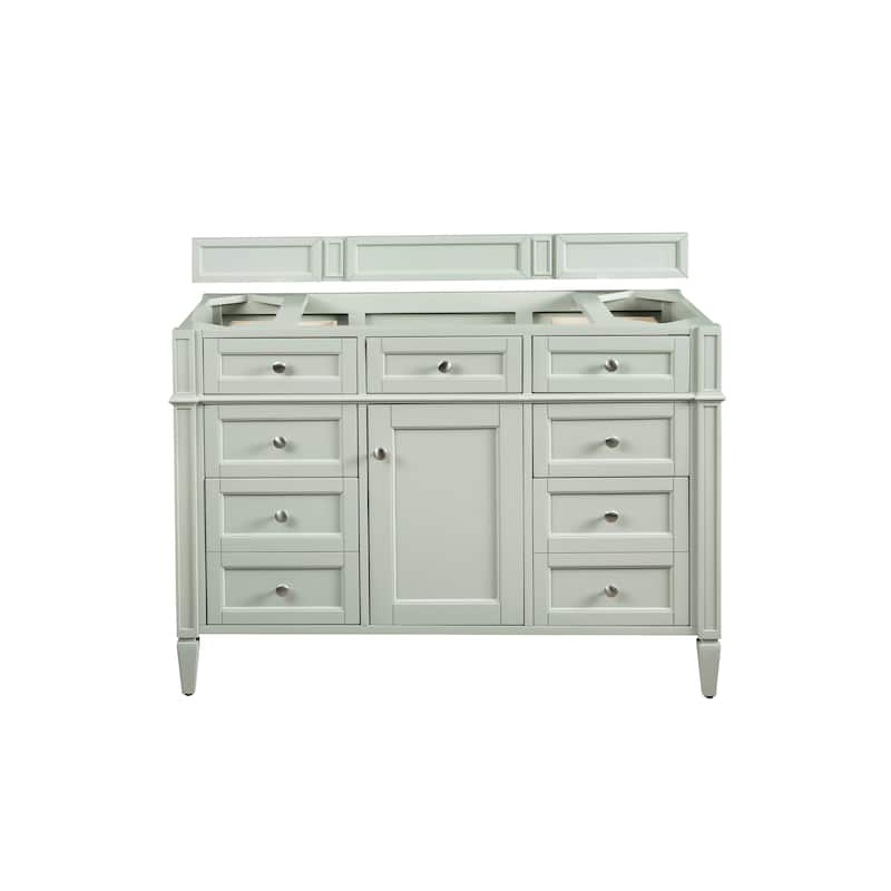 James Martin Vanities Brittany 48" Single Vanity, Sage Green - Sage Green Cabinet Base Only - No Top
