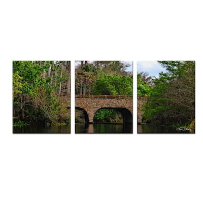 Ready2HangArt 'Loxahatchee Bridge' 3-Piece Wrapped Canvas Wall Art Set