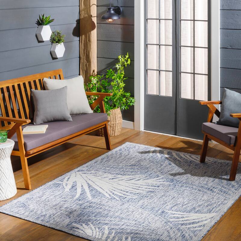 Livabliss Tuareg Coastal Leafy Outdoor Area Rug