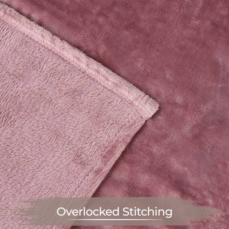 Superior Fleece Plush Medium Weight Soft Fluffy Decorative Blanket