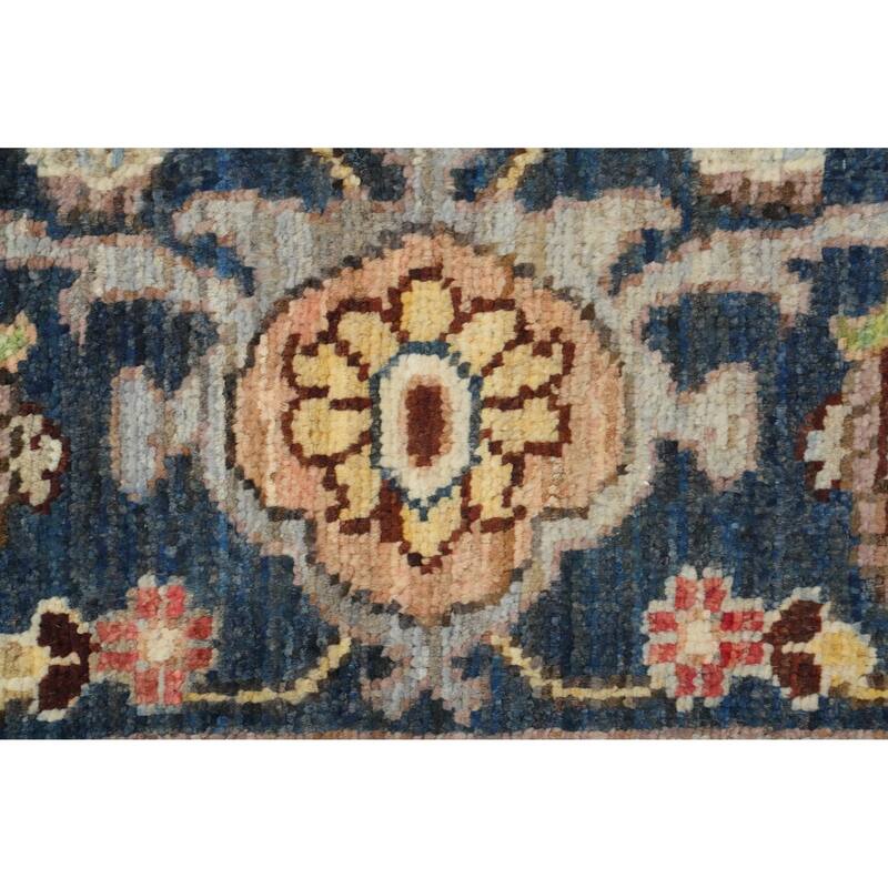 Hand Knotted Oriental 100% Wool Carpet Traditional Floral Red Heriz (serapi) Area Rug - 10' 0'' X 8' 0''