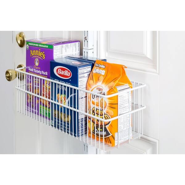 Shop Allspace Over The Door Hanging Storage Rack 5 Wire Baskets